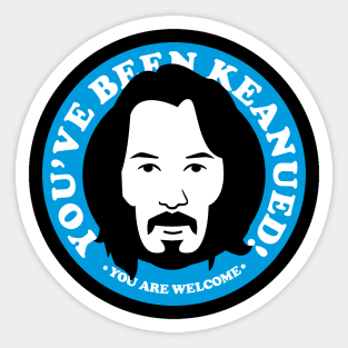 Keanued BLUE Sticker